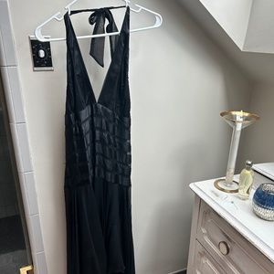 Black midi length halter Pookie & Sebastian Dress